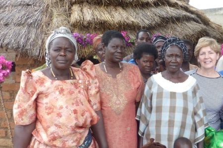 Louise Third with the Women's Village Savings and Loans Association in Uganda