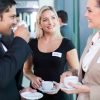 How to get networking and make it work for your business business people having coffee break during seminar