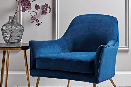 Blue Velvet chair